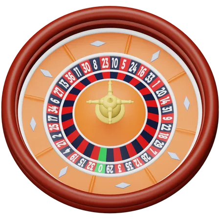 Rueda de la ruleta  3D Icon