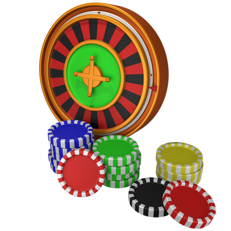 Ruleta de casino  3D Icon