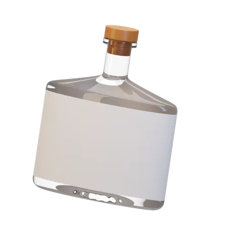 Rum Bottle  3D Icon