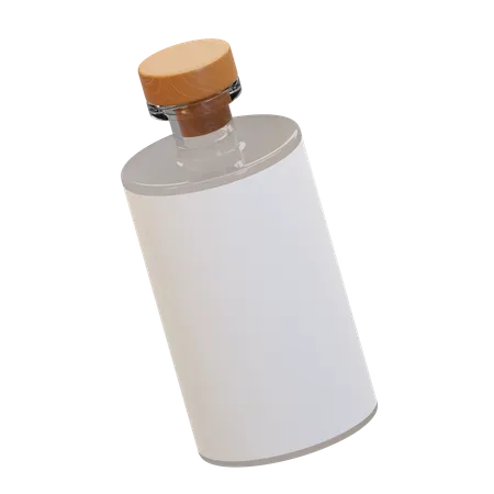 Rum Bottle  3D Icon