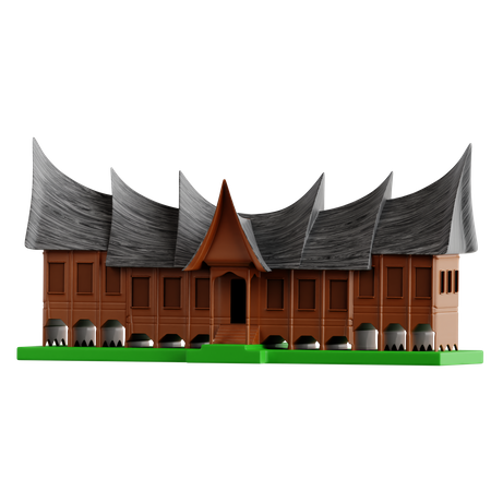 Maison de gadang  3D Icon