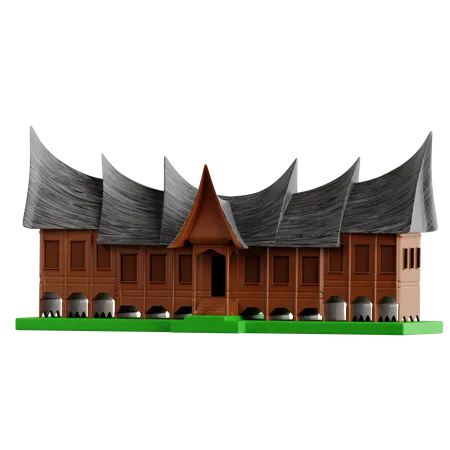 Maison de gadang  3D Icon
