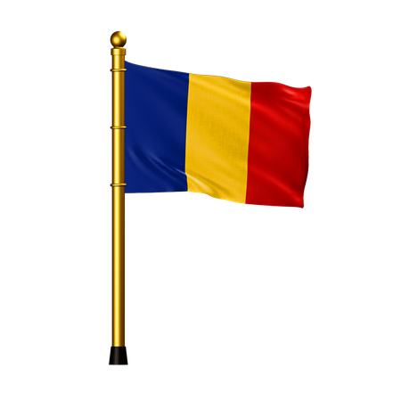 Rumänien-Flagge  3D Icon