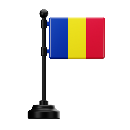 Rumänien-Flagge  3D Icon