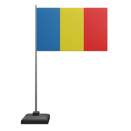 Rumänien-Flagge  3D Icon