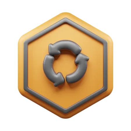 Rundherum Kreis  3D Icon