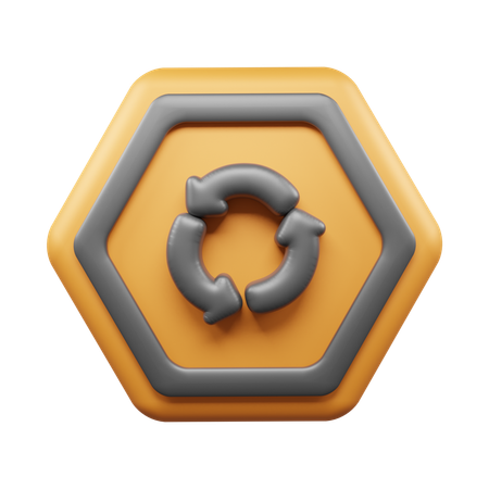 Rundherum Kreis  3D Icon