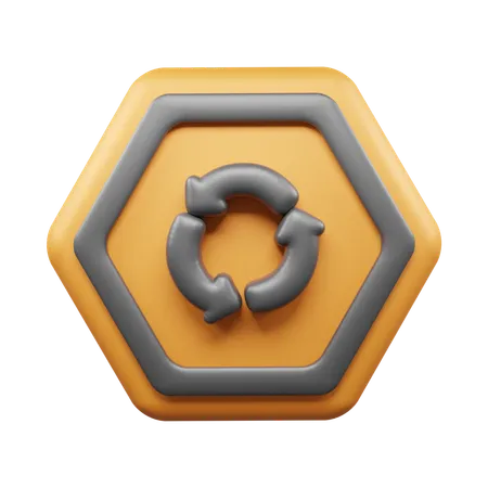 Rundherum Kreis  3D Icon