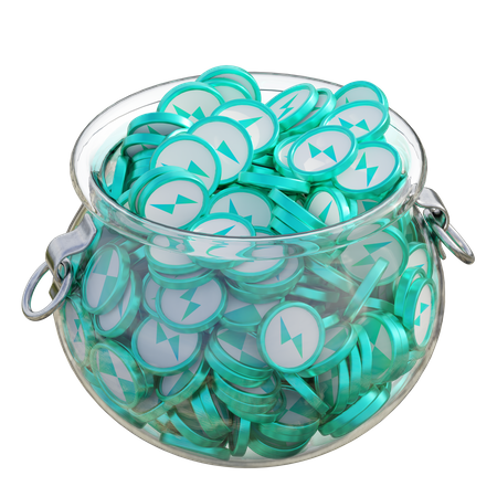 Rune Clear Glass Pot  3D Icon