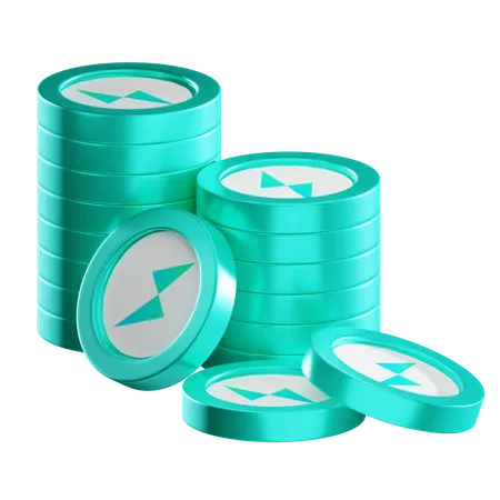 Rune Coin Stacks  3D Icon