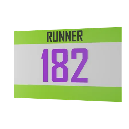 Running Bib  3D Icon