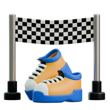 Running Finish  3D Icon