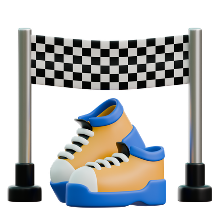 Running Finish  3D Icon