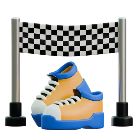 Running Finish  3D Icon
