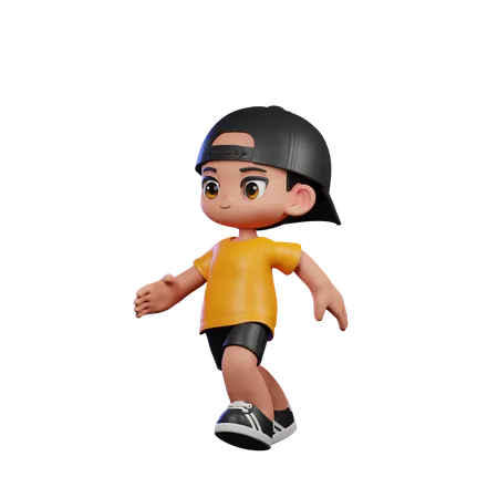 Running Man  3D Illustration