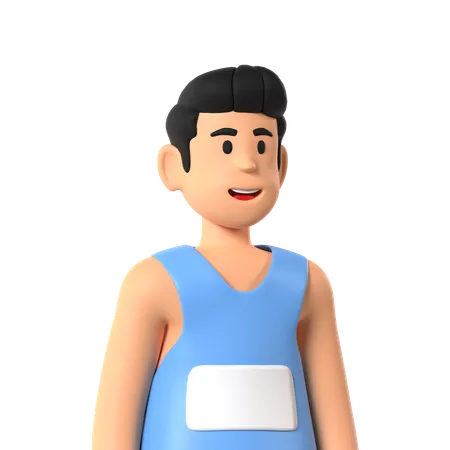 Running Maraton  3D Icon