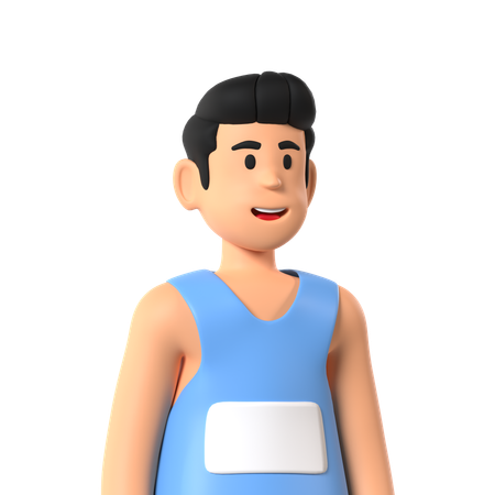 Running Maraton  3D Icon