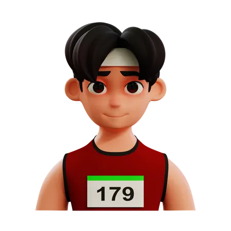 Running Player  3D Icon