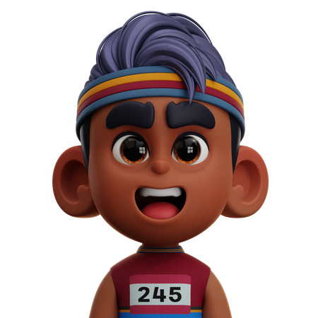 RUNNING PLAYER  3D Icon