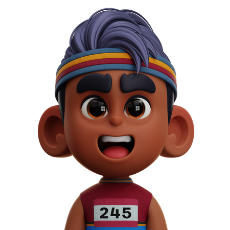 Running Player  3D Icon