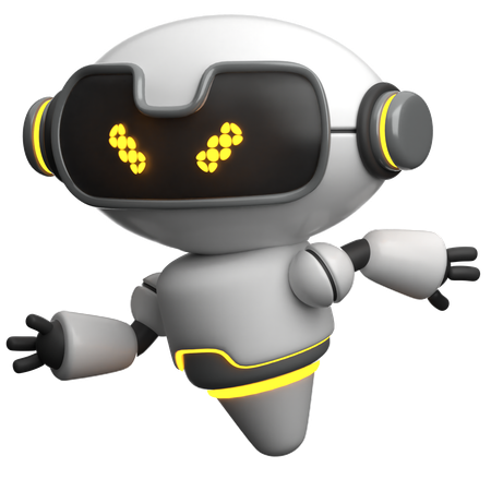 Running Robot  3D Icon