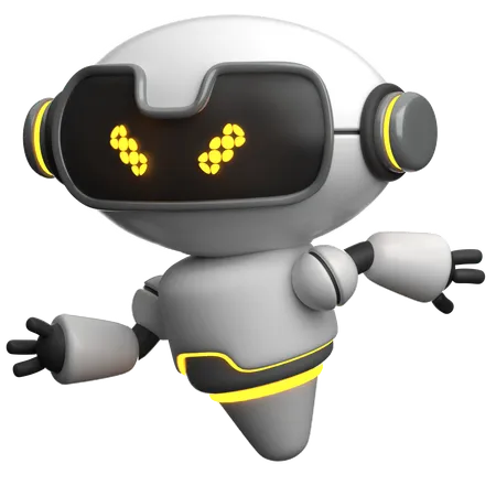 Running Robot  3D Icon