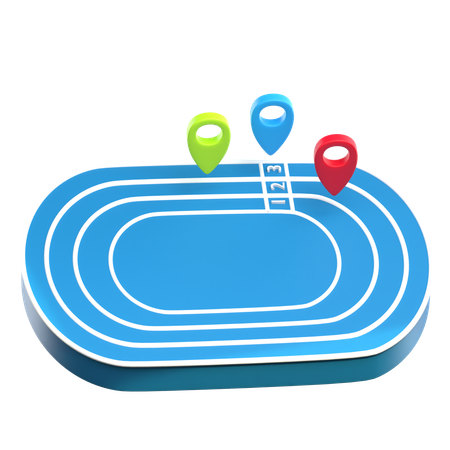 Running Track  3D Icon