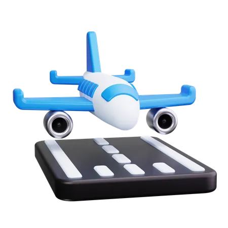 Runway  3D Icon