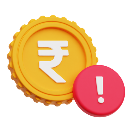 Rupee Alert  3D Icon