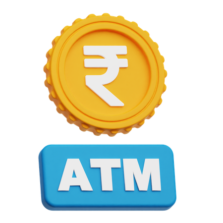Rupee Atm  3D Icon