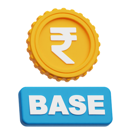 Rupee Base  3D Icon