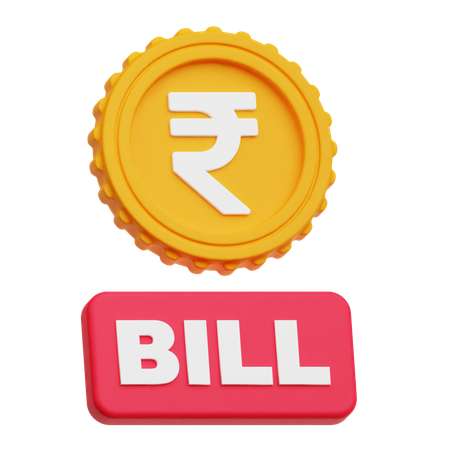 Rupee Bill  3D Icon