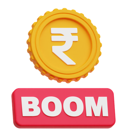 Rupee Boom  3D Icon