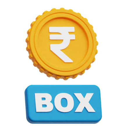 Rupee Box  3D Icon