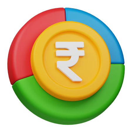 Rupee Chart  3D Icon