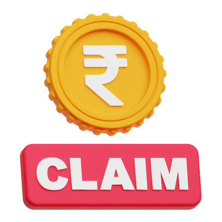 Rupee Claim  3D Icon