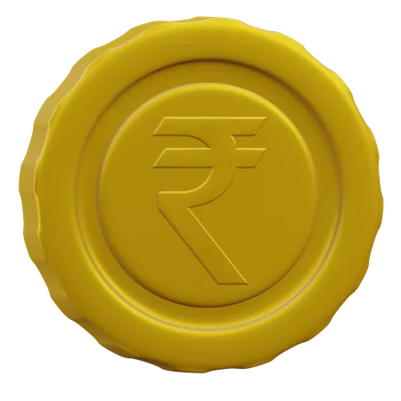 Rupee Coin Currency 3 D Icon Illustration With Transparent Background 3D Icon