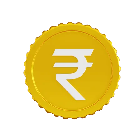 Rupee Coin  3D Icon