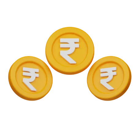 Rupee Coin  3D Icon