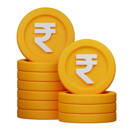 Rupee Coin  3D Icon