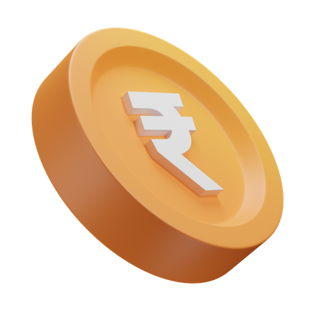 Rupee Coin  3D Icon