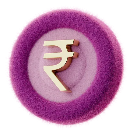 Rupee Coin  3D Icon