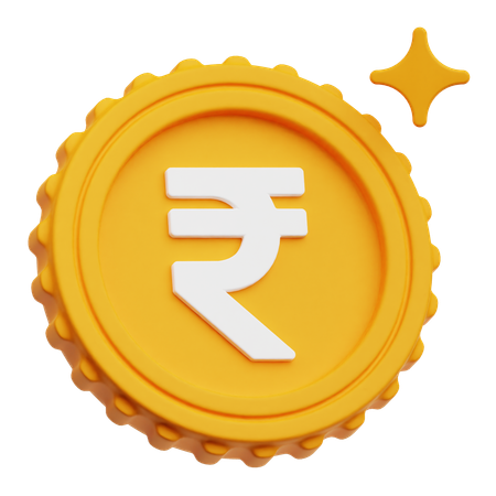 Rupee Coin  3D Icon