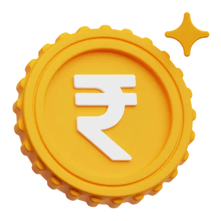 Rupee Coin  3D Icon