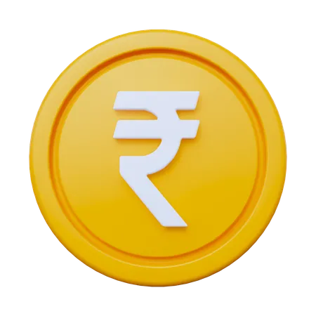 Rupee Coin  3D Icon