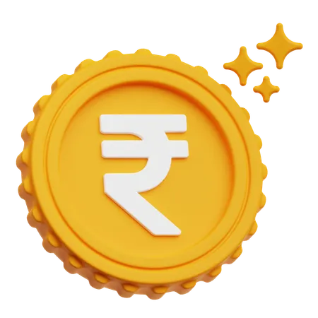 Rupee Coin  3D Icon