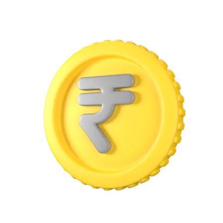 Rupee Coin  3D Icon