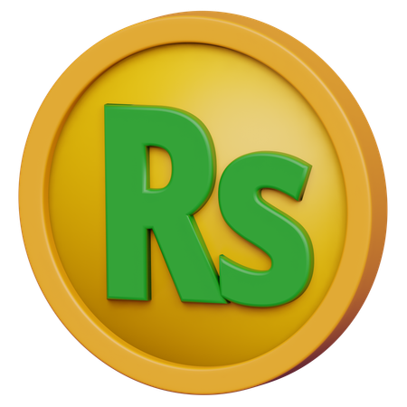 Rupee Coin  3D Icon