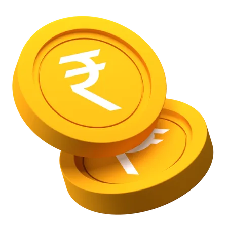 Rupee Coin  3D Icon