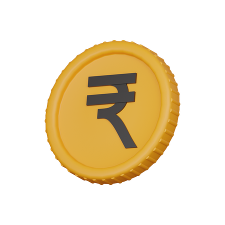 Rupee coin  3D Icon
